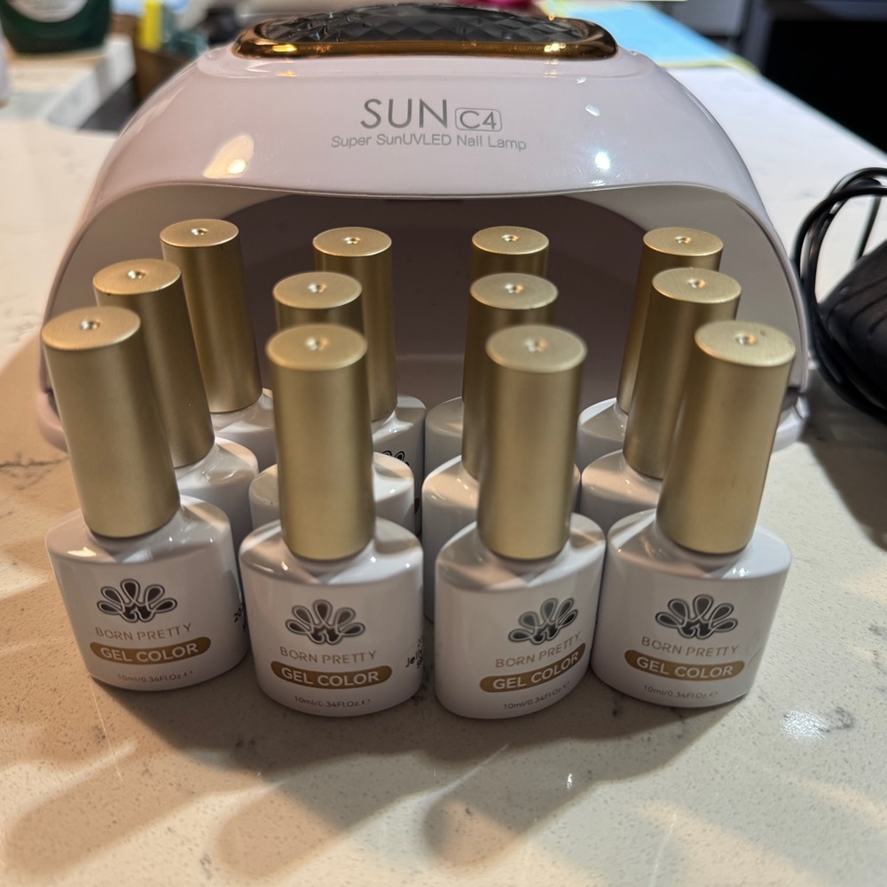 UV LED Nail Lamp and GEL polish